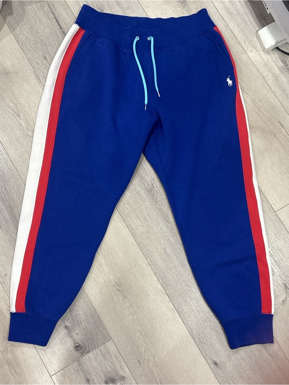Polo Ralph Lauren Men’s Blue Colorblock Jogger Sweatpants Small